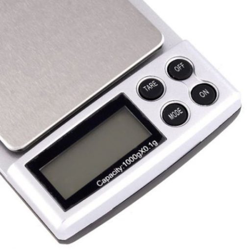 Digital mini scales High Quality 1000g x 0.1g silver