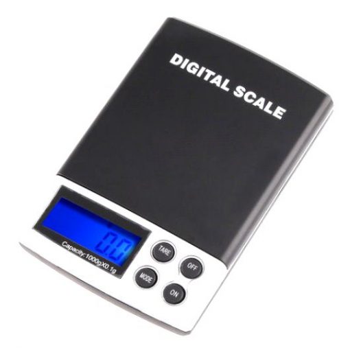 Digital mini scales High Quality 1000g x 0.1g silver