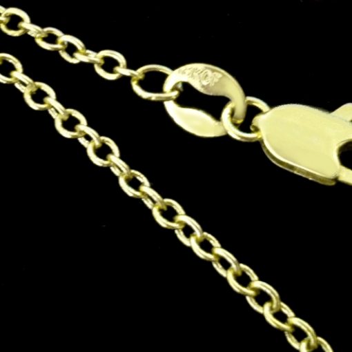 18K gold filled chain hallmark 18K GF