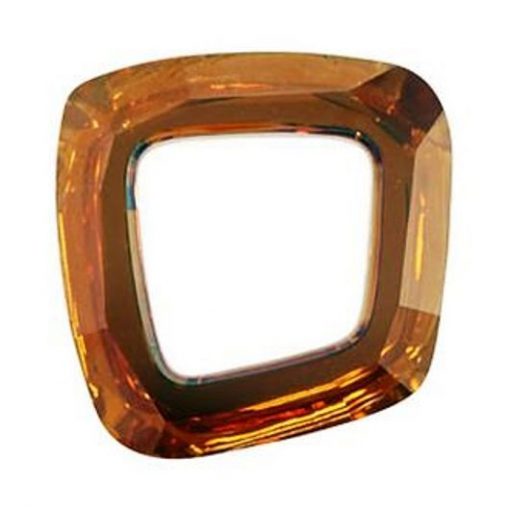 Swarovski Crystal 20mm Cosmic asymmetrical square Copper CAL