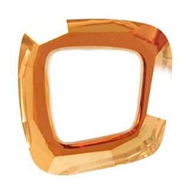 Swarovski Crystal 20mm Cosmic asymmetrical square Copper