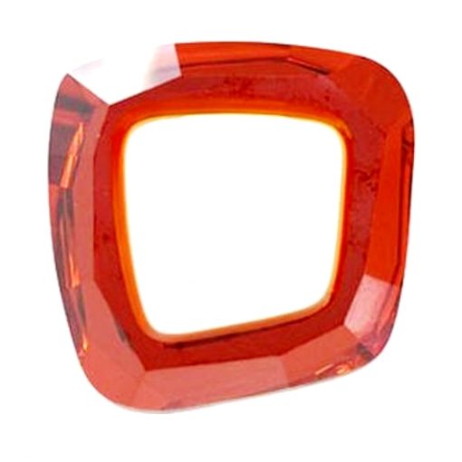 Swarovski Crystal 20mm Cosmic asymmetrical square Red Magma