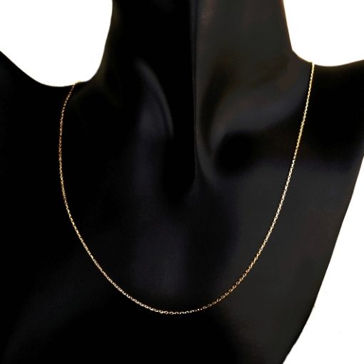 9ct Gold chain Cable diamond cut