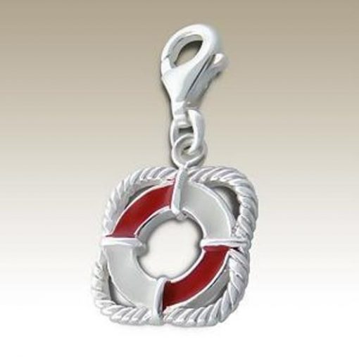 Buoy clip on charm Sterling Silver