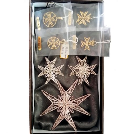 9ct Gold Maltese Cross pendants and Sterling Silver brooches personal collection