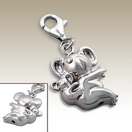 Koala clip on charm Sterling Silver