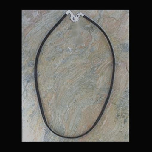 Necklace black Suede 50cm