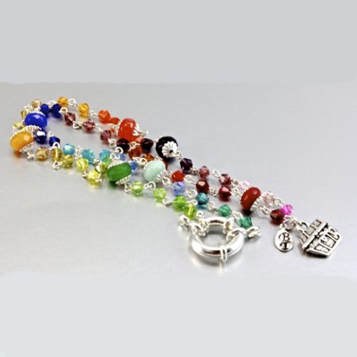 Swarovski Crystal necklace rainbow Gemstones