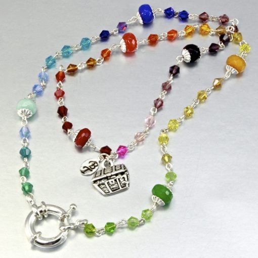 Swarovski Crystal necklace rainbow Gemstones