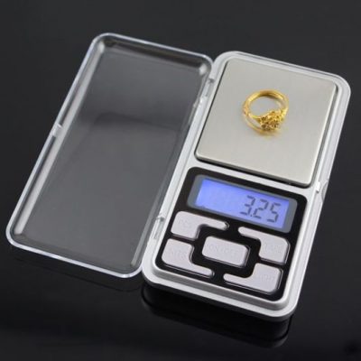 Digital mini scales High Precision 500g x 0.01g silver colour