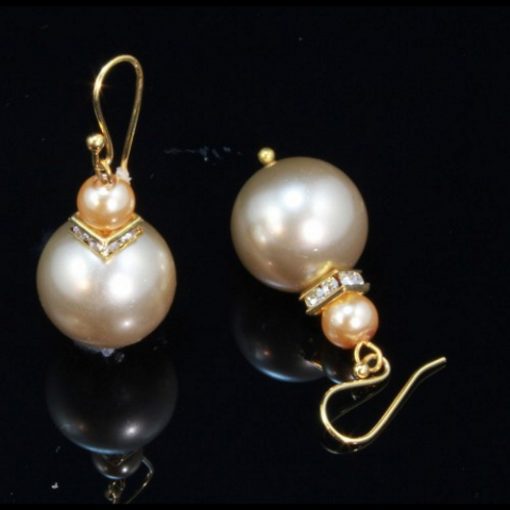 Swarovski Pearls earrings GOLD