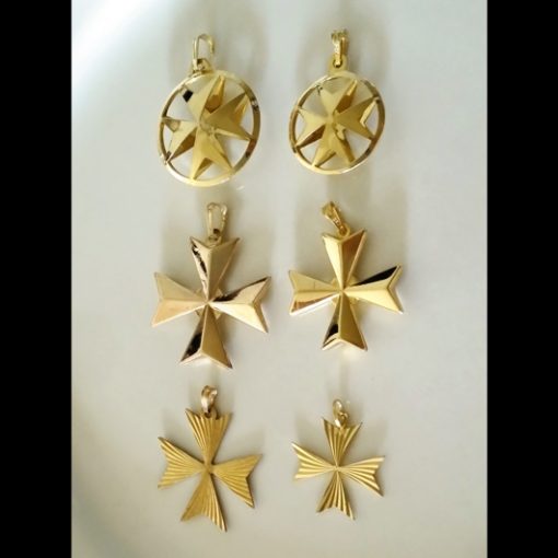 9ct Gold Maltese Cross pendant designs