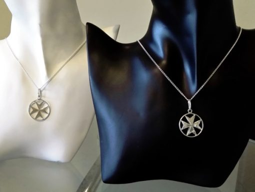 Maltese Cross Sterling Silver pendants