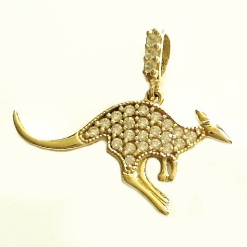 9ct Australian Kangaroo pendant Yellow gold