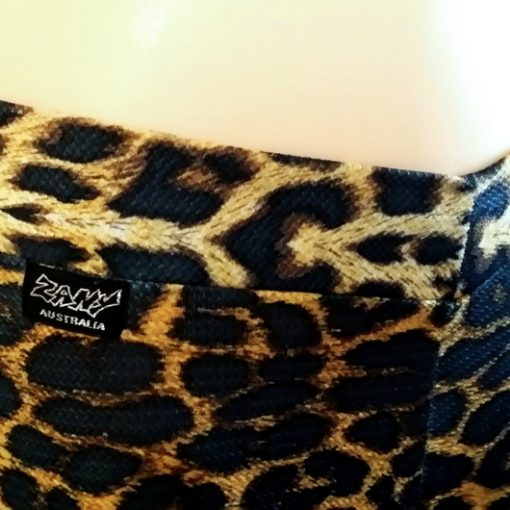 Attitude gold top Zany leopard pants Vintage Australian made, pants