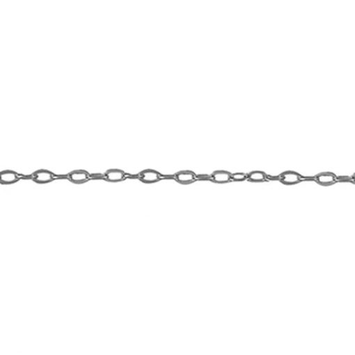 Chain Sterling Silver hammered trace diamond cut HT30