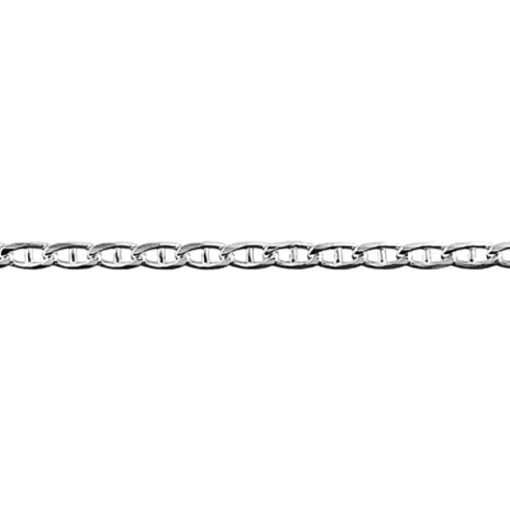 Chain Sterling Silver Anchor bevelled 3.1mm 45cm Italy BAND80