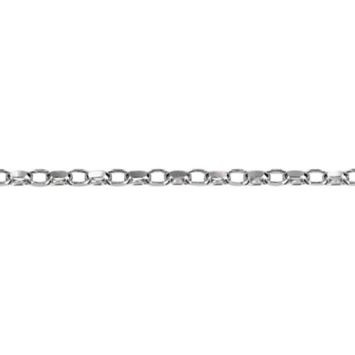 Chain Sterling Silver Belcher diamond cut 2.8mm 45cm BO2D