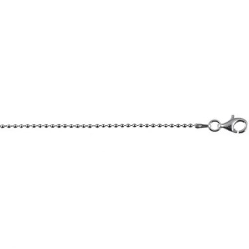 Chain Sterling Silver Ball 1.5mm 45cm Italy ICP150