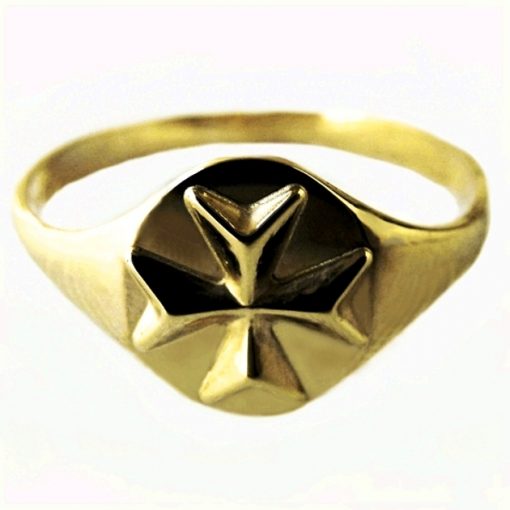 9ct Gold Maltese Cross ring Order Knights St John