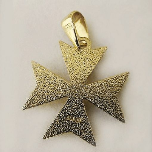 9ct Gold Maltese Cross pendant solid