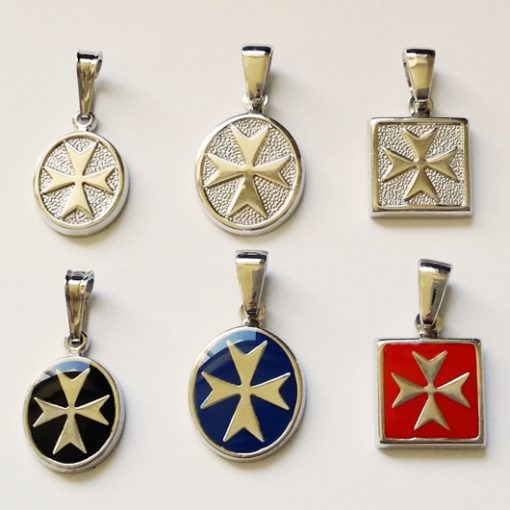 Maltese Cross pendants Sterling Silver