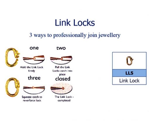 Link locks 9ct Gold instructions