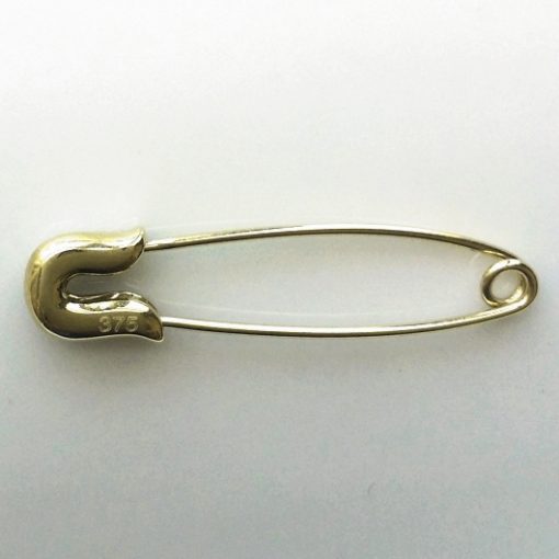 9ct Gold baby pin brooch back hallmark