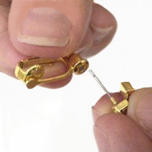 Earring converters clip on demonstration