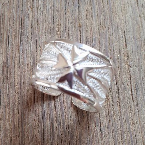 Filigree ring Maltese Cross Sterling Silver