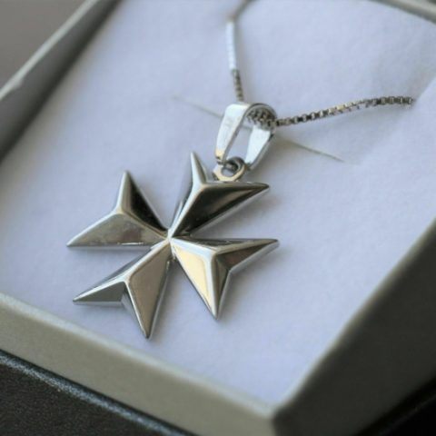 Maltese Cross pendants Sterling Silver solid - Beloved Treasures