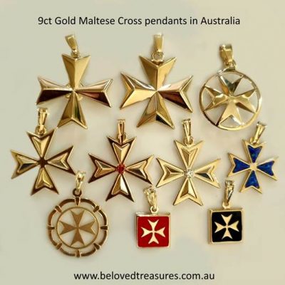 Gold Maltese Cross